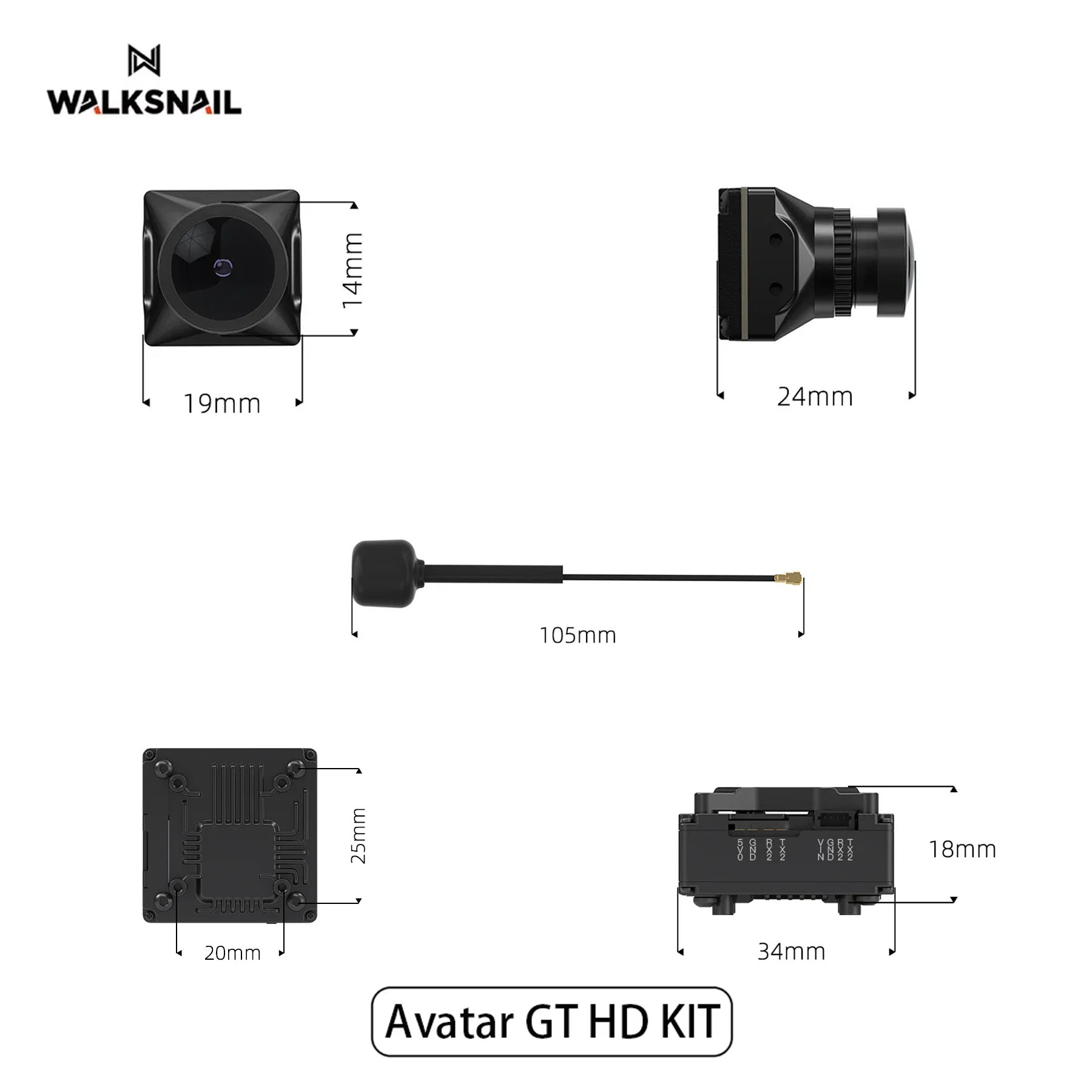 Walksnail Avatar GT HD KIT 2W  - Drone Kit Racing ulasan dan harga