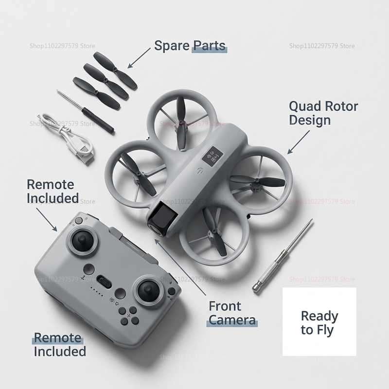 Mini Drone with 8K HD Camera F - Drone Kit Tricopter ulasan dan harga