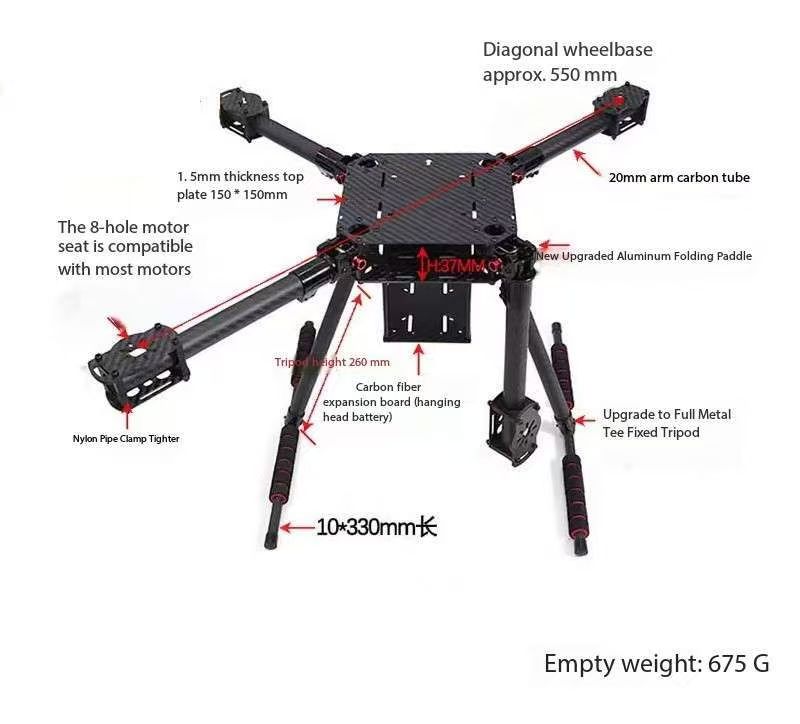 APStoreCarbon Fibre Hardware V - Drone Kit Vtol ulasan dan harga