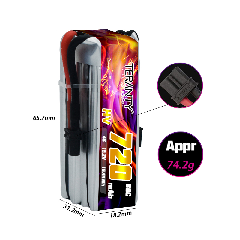TERANTY 720mAh 4S 15.2V HV Lip - Drone Kit Racing ulasan dan harga